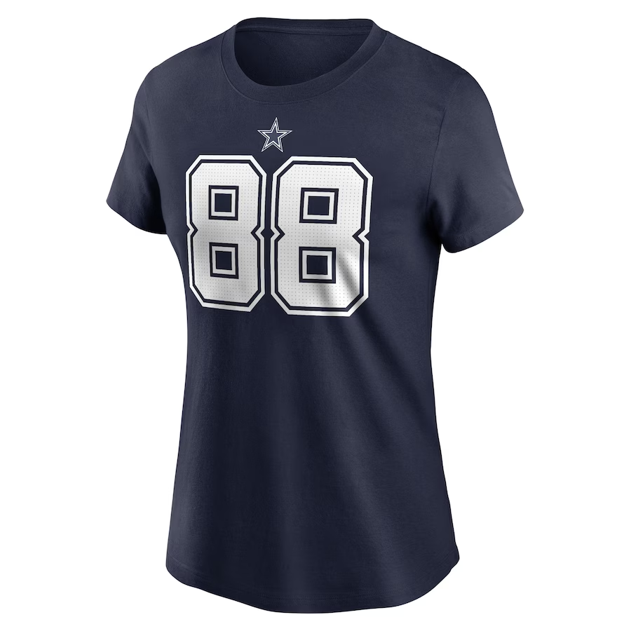 DALLAS COWBOYS CEEDEE LAMB WOMEN'S NAME & NUMBER T-SHIRT
