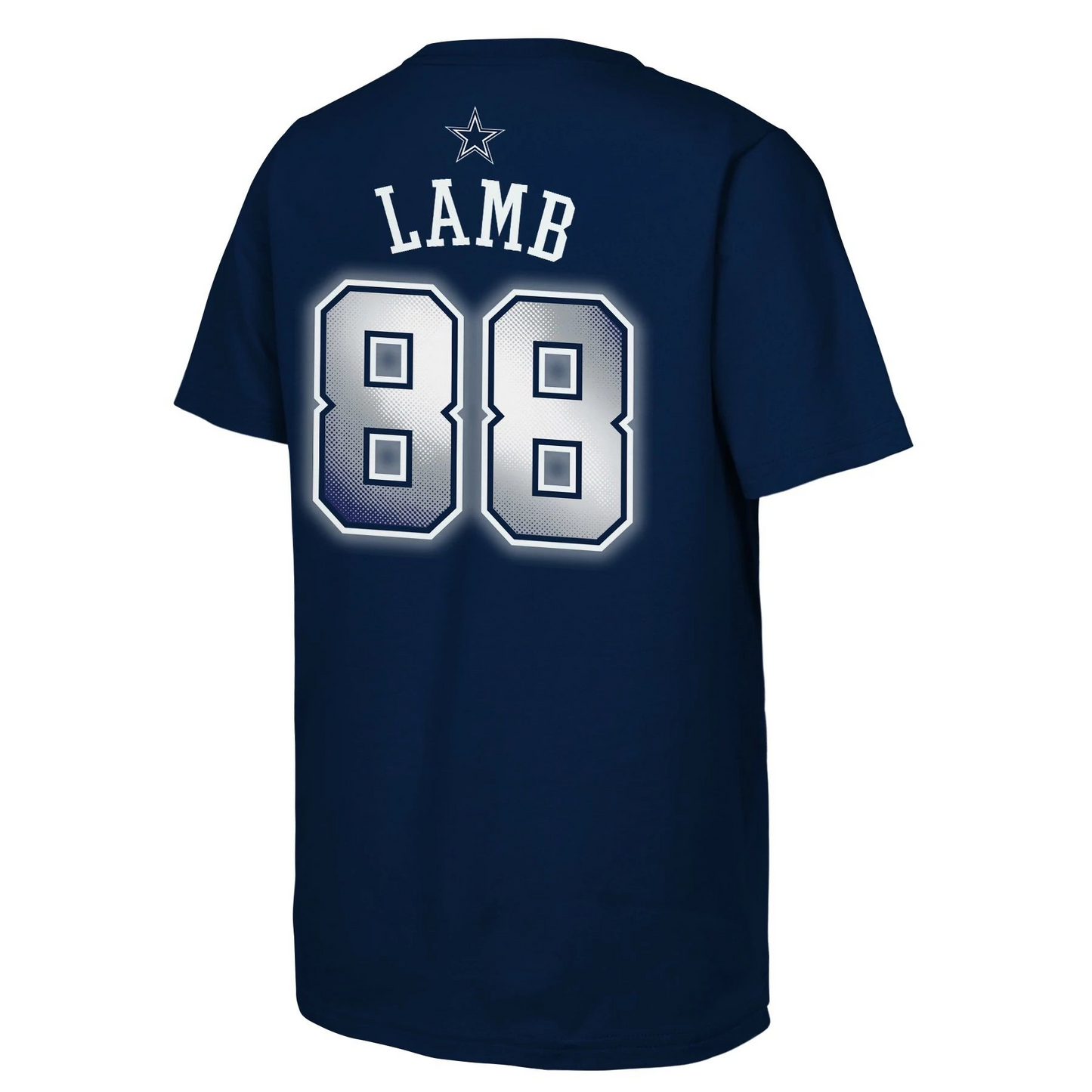 DALLAS COWBOYS CEEDEE LAMB YOUTH THERMAL NAME NUMBER T-SHIRT - NAVY