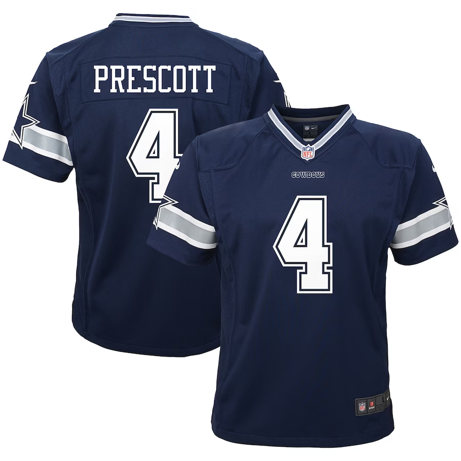dallas cowboys kids/youth football helmet uniform set DALLAS COWBOYS DAK PRESCOTT TODDLER GAME JERSEY