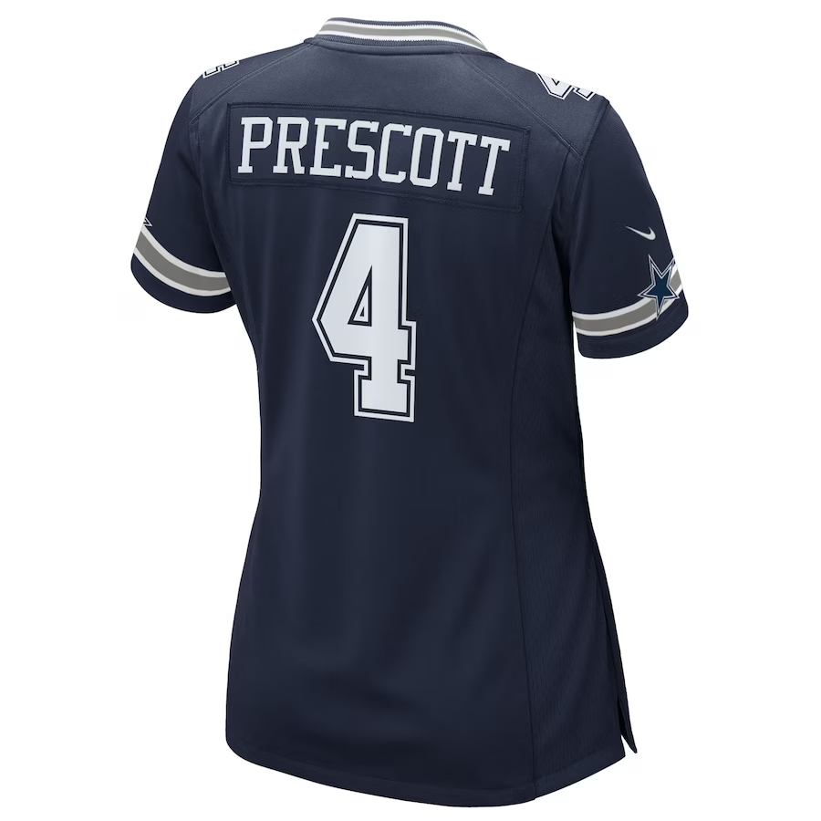 DALLAS COWBOYS DAK PRESCOTT WOMEN'S GAME NIKE JERSEY - NAVY