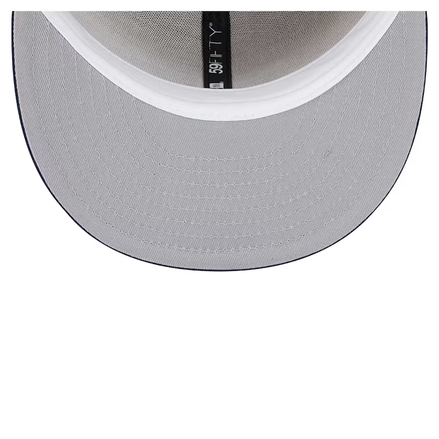 DALLAS COWBOYS EVERGREEN BASIC LOGO 59FIFTY FITTED HAT - LIGHT BEIGE/NAVY