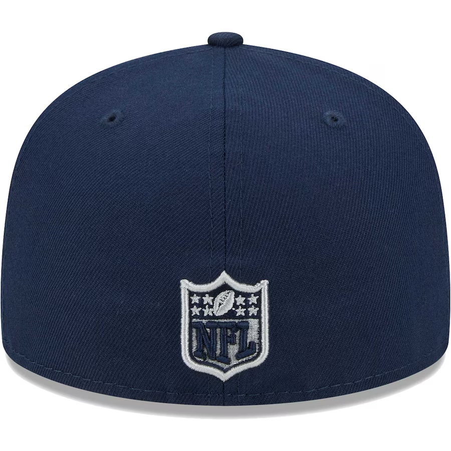 DALLAS COWBOYS EVERGREEN BASIC LOGO 59FIFTY FITTED HAT - NAVY