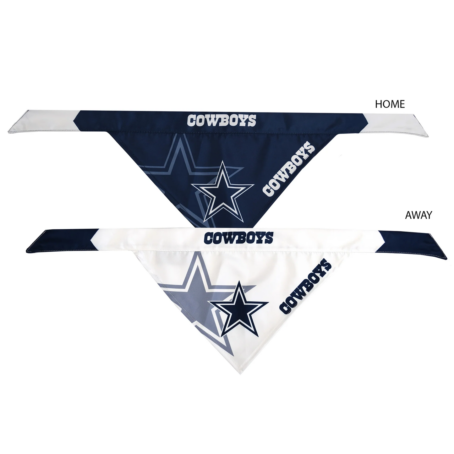 DALLAS COWBOYS HOME & AWAY PET BANDANA SET
