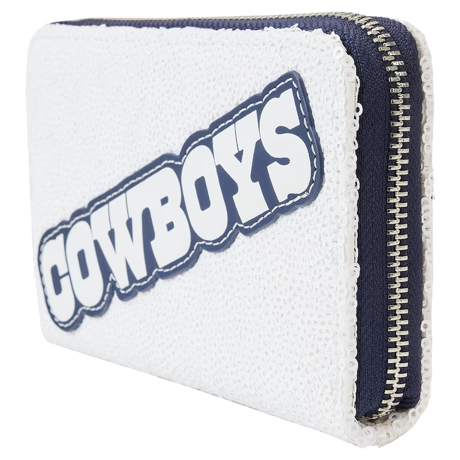 DALLAS COWBOYS LOUNGEFLY SEQUIN ZIP AROUND WALLET