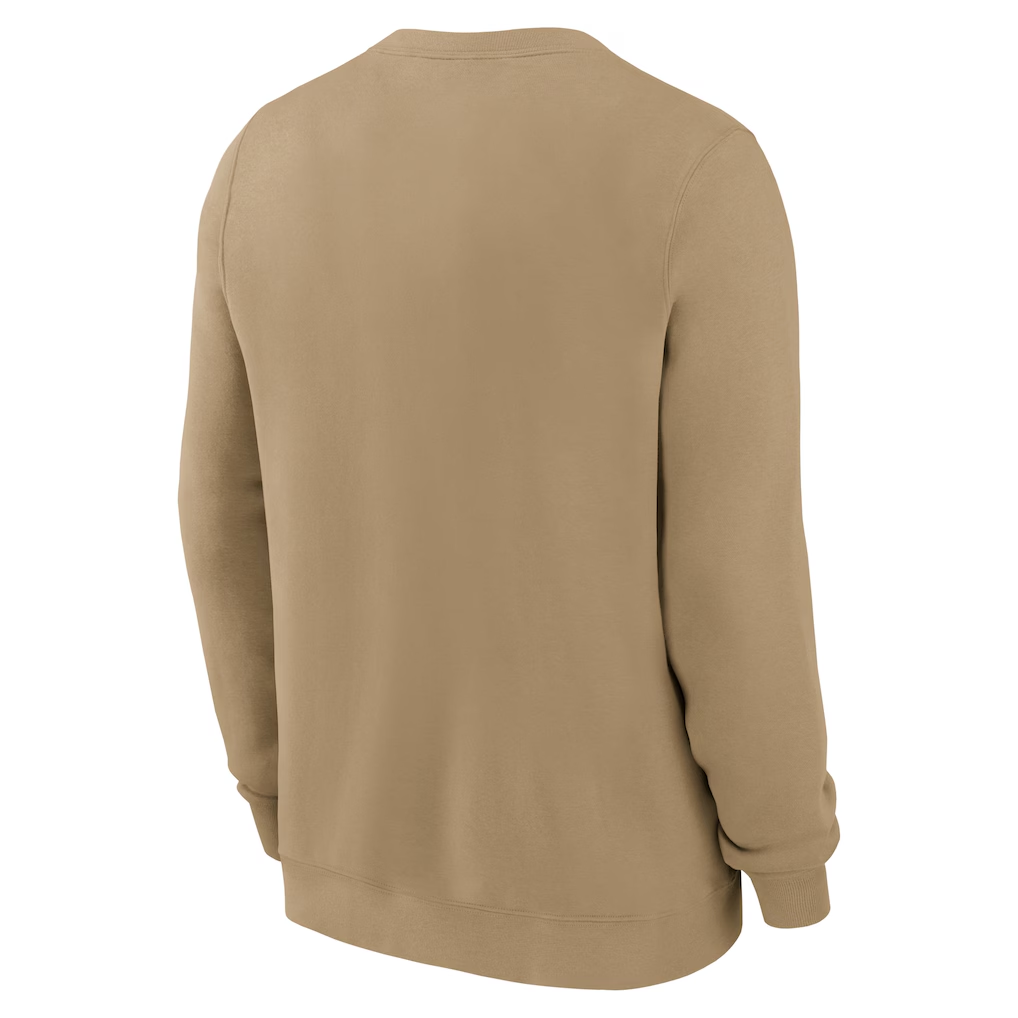 DALLAS COWBOYS MEN'S NIKE SWING PASS REWIND CLUB CREWNECK SWEATSHIRT - TAN