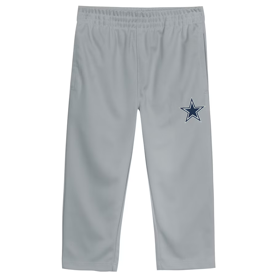 DALLAS COWBOYS TODDLER LOGO RED ZONE JERSEY & PANT SET - NAVY/GREY