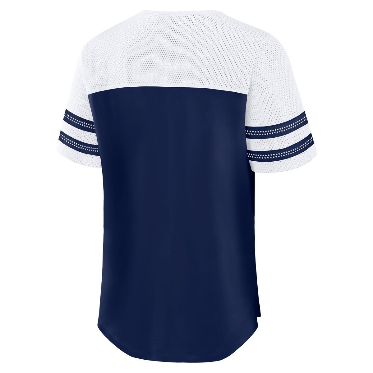 DALLAS COWBOYS WOMEN'S BLING OPTION ROUTE FASHION JERSEY - NAVY/WHITE