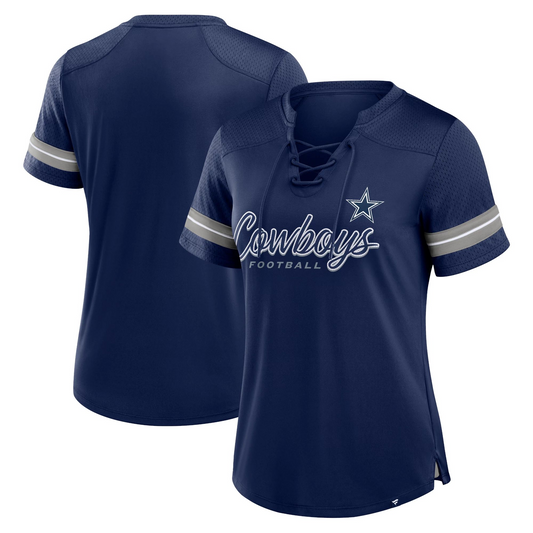 DALLAS COWBOYS WOMEN'S PLAY SCRIPT FASHION JERSEY - NAVY