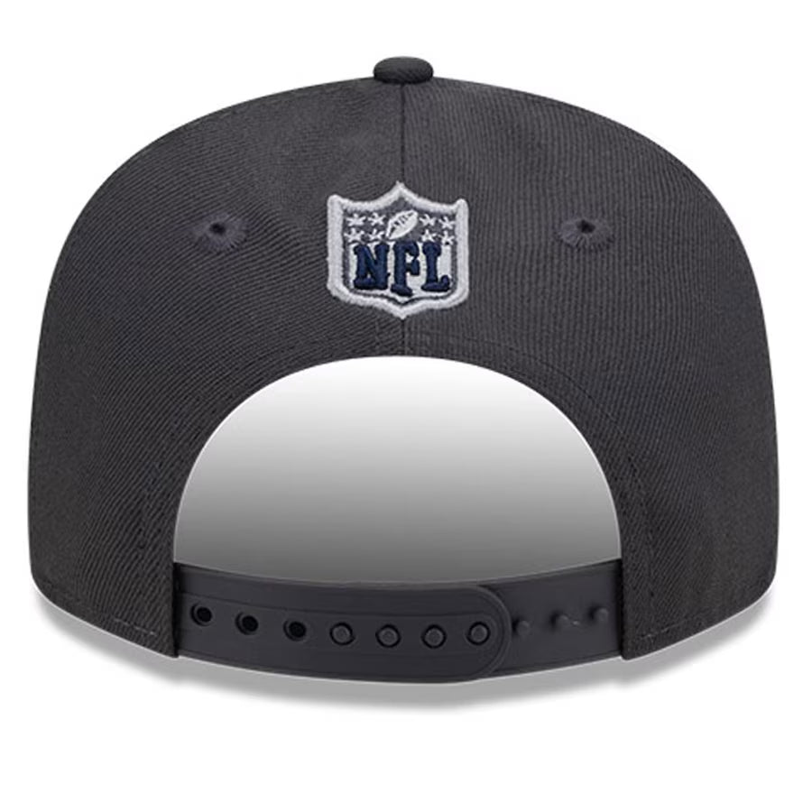 DALLAS COWBOYS YOUTH 2024 NFL DRAFT HAT 9FIFTY SNAPBACK HAT - GRAPHITE