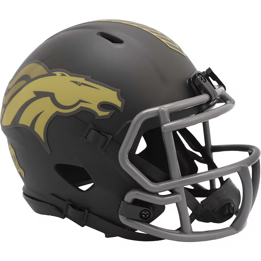 DENVER BRONCOS 2025 NFL SALUTE TO SERVICE RIDDELL SPEED MINI HELMET – JR'S SPORTS