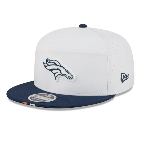 DENVER BRONCOS 2025 NFL TRAINING CAMP 9FIFTY SPLIT PANEL SNAPBACK HAT - WHITE