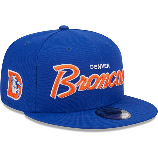 DENVER BRONCOS EVERGREEN SCRIPT 9FIFTY SNAPBACK HAT - RETRO