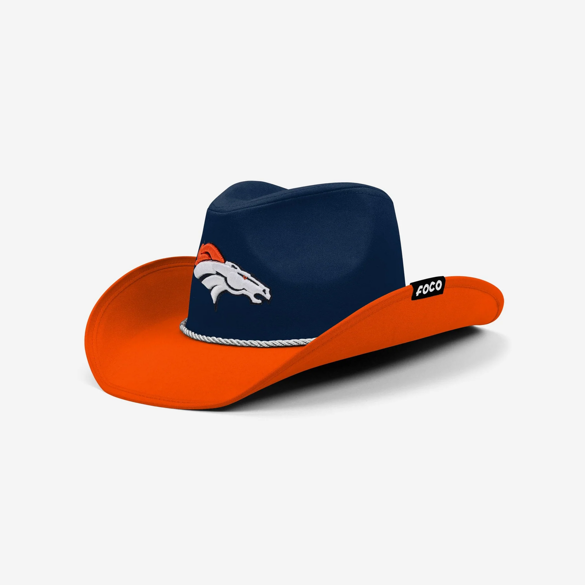 DENVER BRONCOS FOCO TWO TONE COWBOY HAT - NAVY/ORANGE
