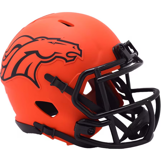 DENVER BRONCOS RIDDELL MINI SPEED HELMET - RAVE