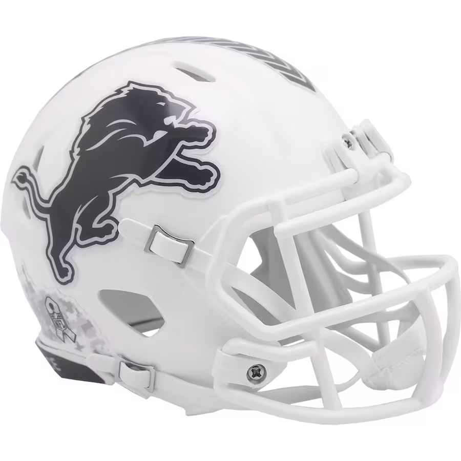 detroit lions mini football helmets Helmet Riddell Replica Full Size Speed Style Rave Alternate Coming in at about 6 tall Detroit Lions 2024 Salute to