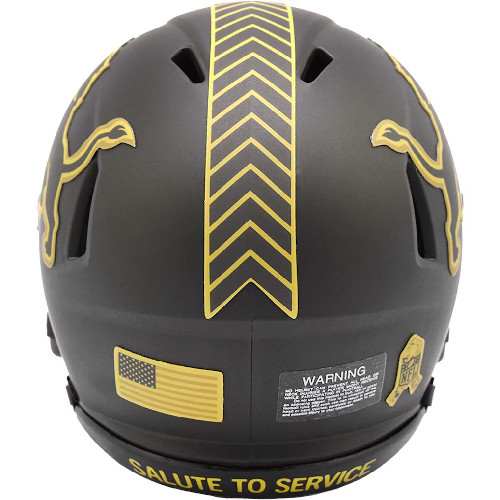 DETROIT LIONS 2025 NFL SALUTE TO SERVICE RIDDELL SPEED MINI HELMET