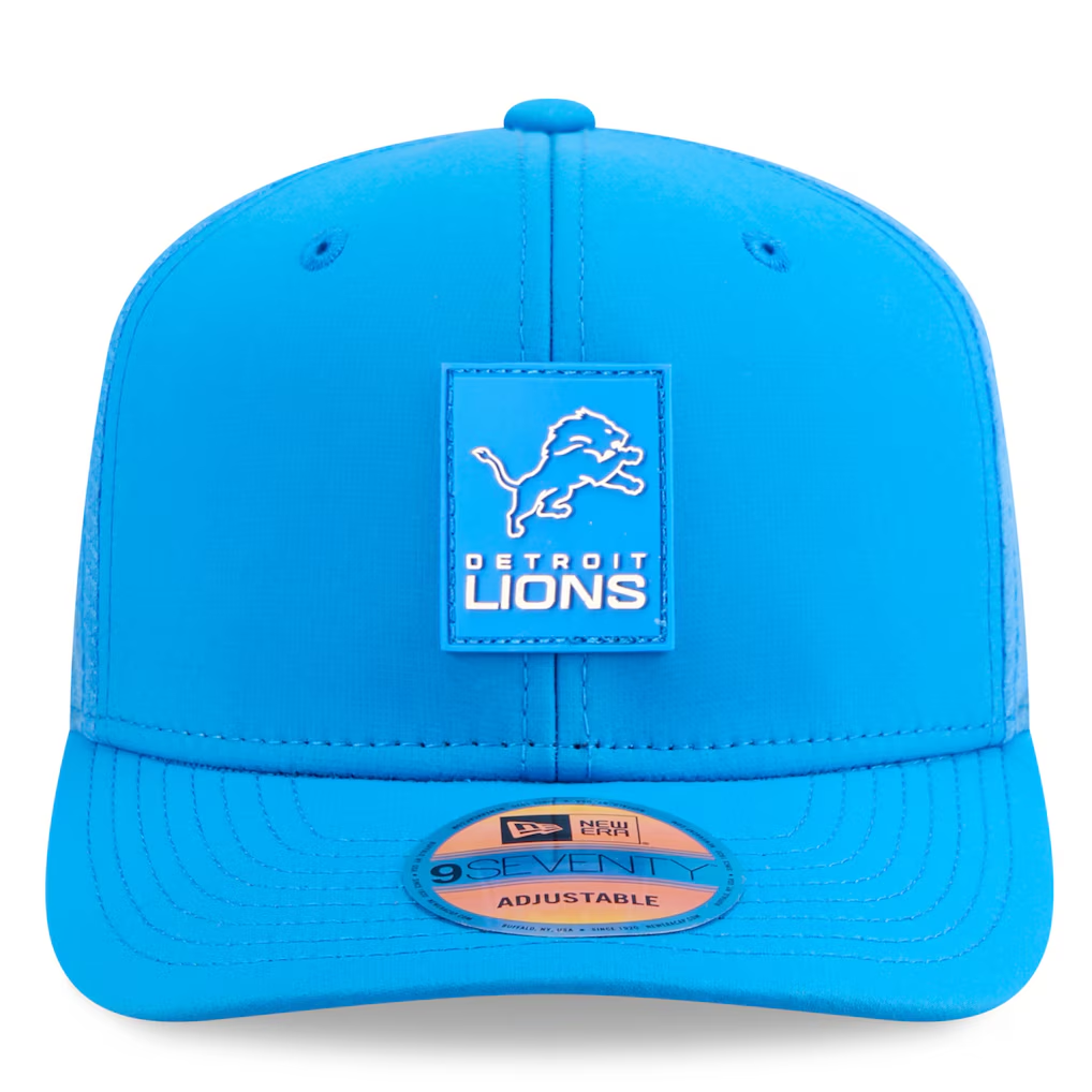 DETROIT LIONS 2025 NFL SIDELINE 9SEVENTY STRETCH-SNAP ADJUSTABLE HAT - BLUE