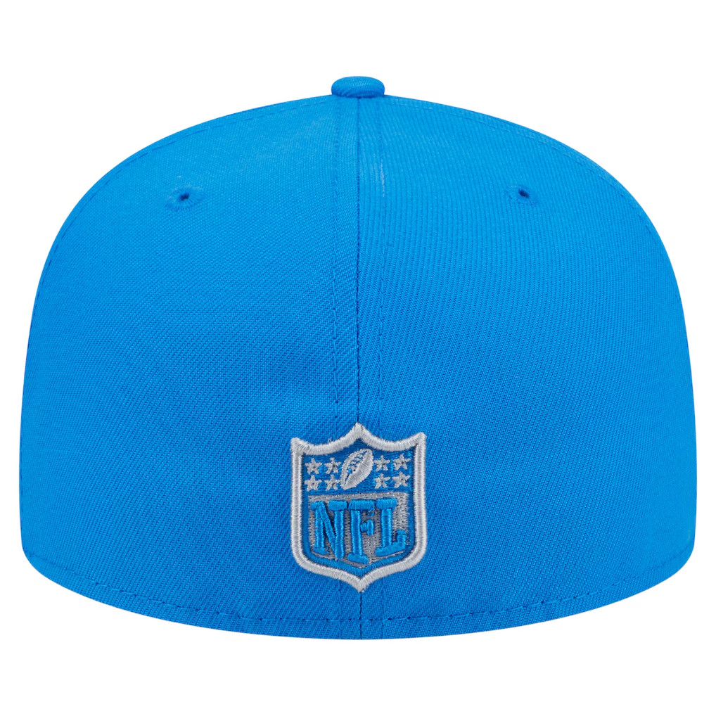 DETROIT LIONS OVERSIZED 59FIFTY FITTED HAT - POWDER BLUE