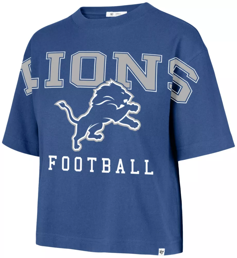 DETROIT LIONS WOMEN'S '47 BRAND OUTREACH CITY T-SHIRT - BLUE RAZ