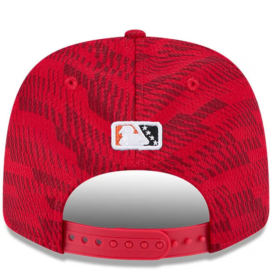 FRESNO GRIZZLIES 2025 MILB CLUBHOUSE 9SEVENTY STRETCH-SNAP HAT - RED