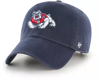 FRESNO STATE BULLDOGS  '47 BRAND CLEAN UP ADJUSTABLE HAT - BLUE