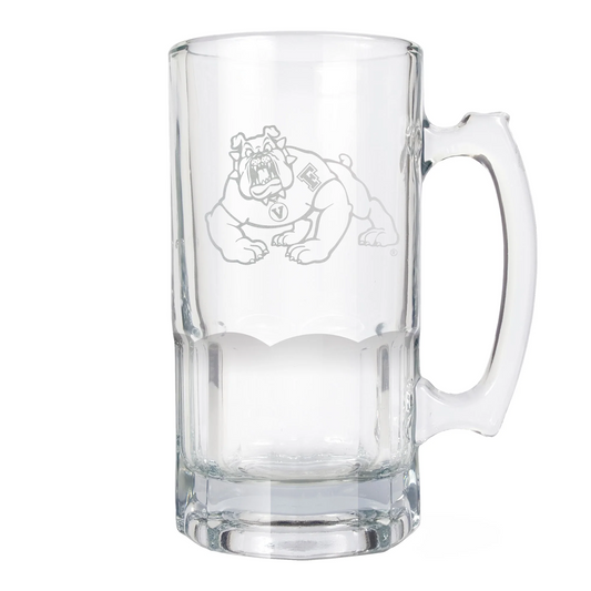 FRESNO STATE BULLDOGS LASER ETCHED 1 LITER MACHO MUG - PRIMARY