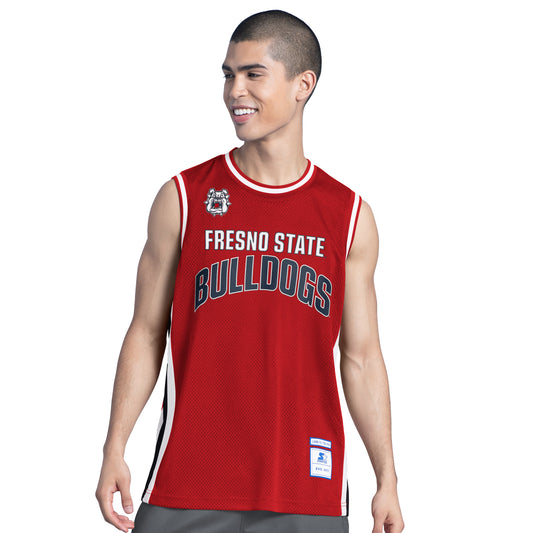 FRESNO STATE BULLDOGS MEN'S COURTSIDE TANK TOP - RED