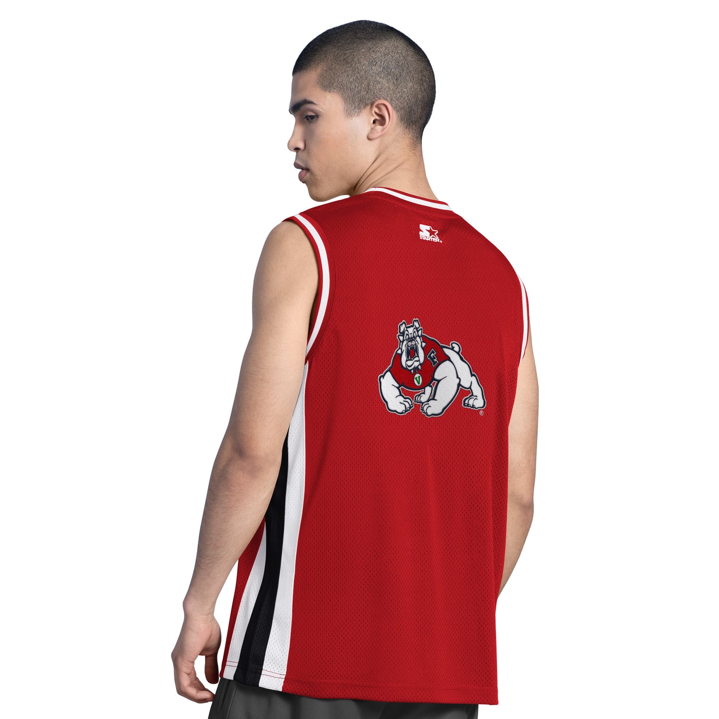 FRESNO STATE BULLDOGS MEN'S COURTSIDE TANK TOP - RED