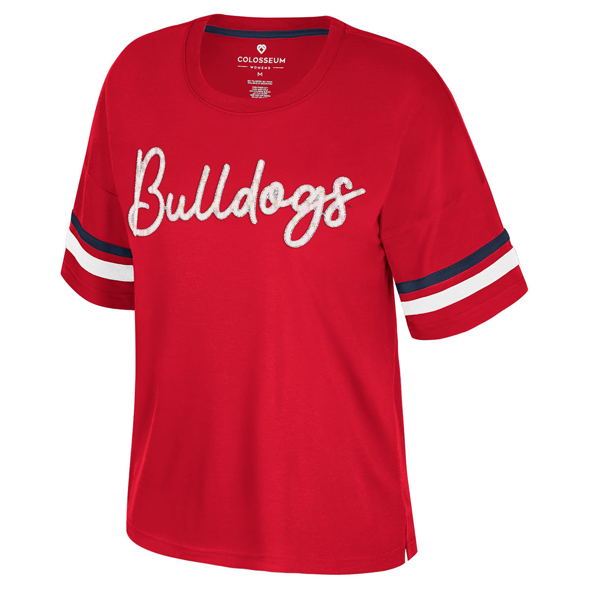 FRESNO STATE BULLDOGS WOMEN'S REALIST OVERSIZED T-SHIRT - RED