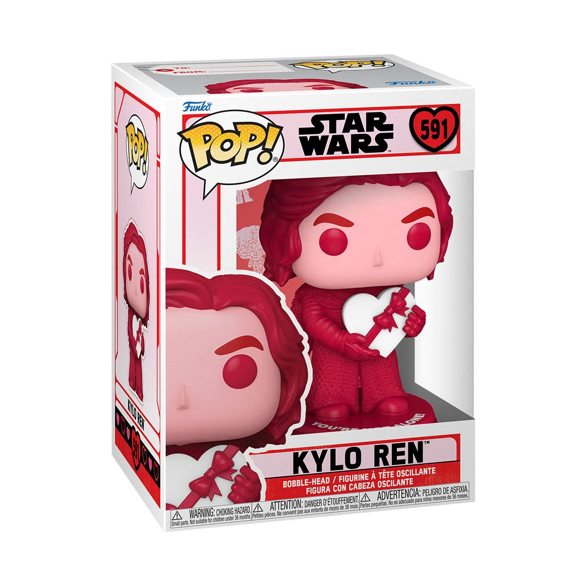 ¡FUNKO POP! STAR WARS DÍA DE SAN VALENTÍN - FIGURA DE VINILO KYLO REN
