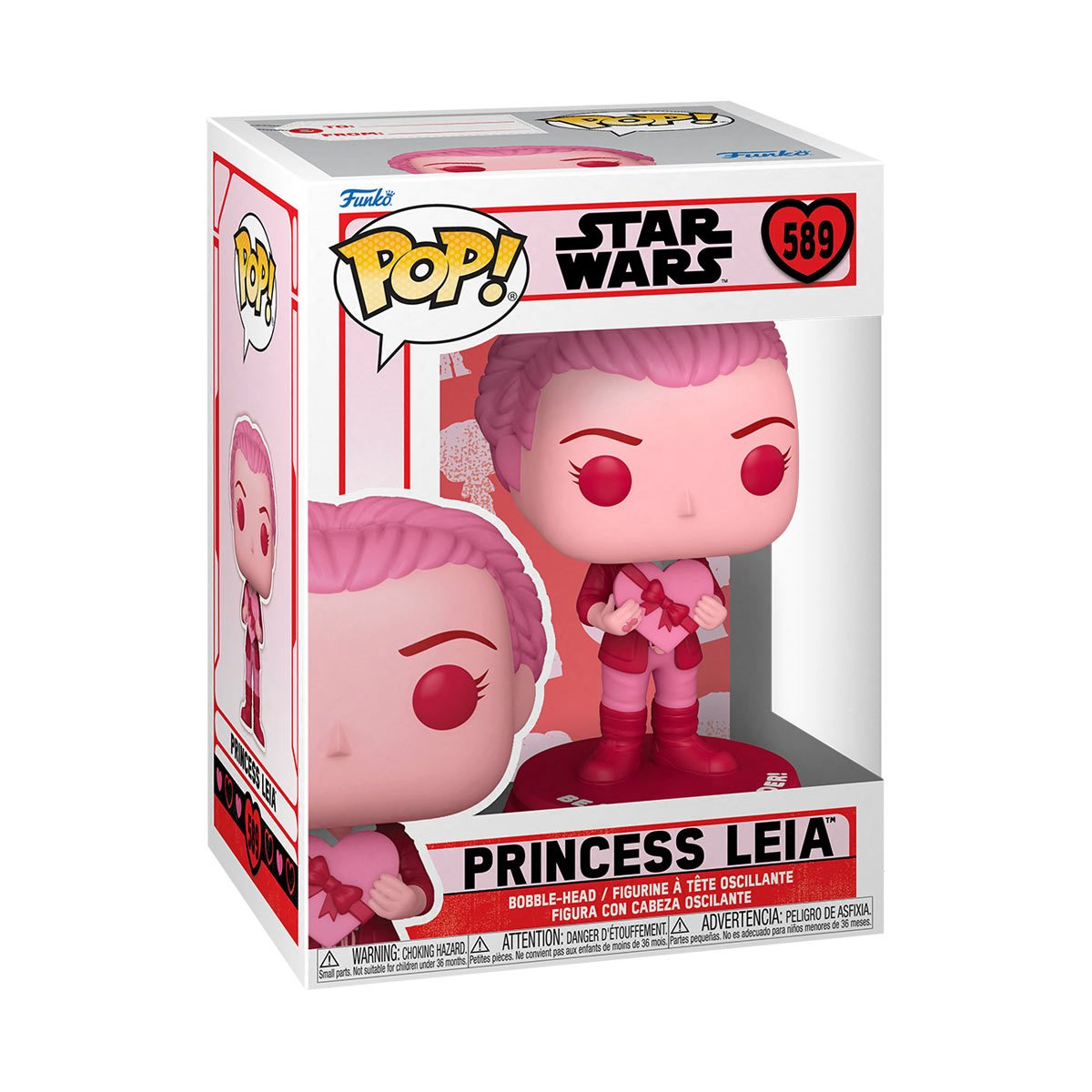 ¡FUNKO POP! STAR WARS SAN VALENTÍN - FIGURA DE VINILO LEIA