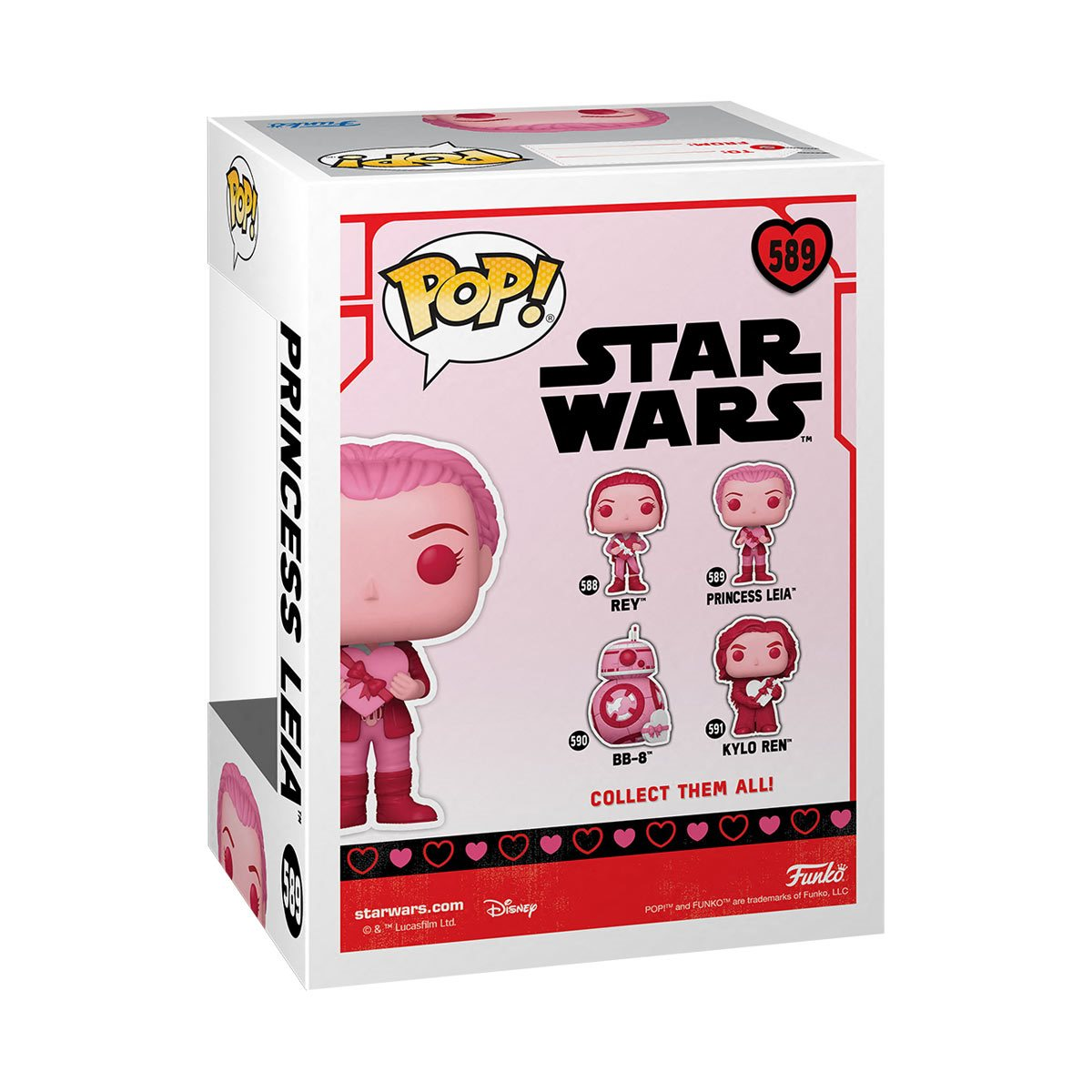 ¡FUNKO POP! STAR WARS SAN VALENTÍN - FIGURA DE VINILO LEIA