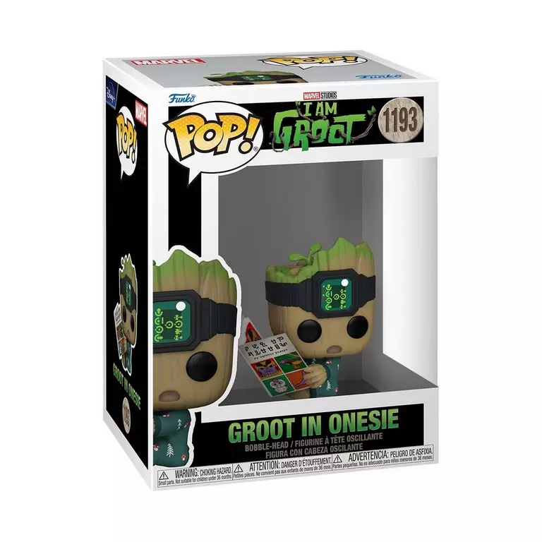 ¡FUNKO POP! Marvel I Am Groot - Groot en mono con libro