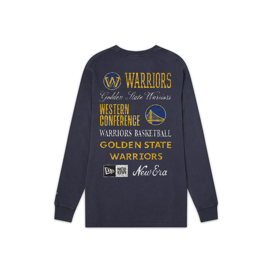 GOLDEN STATE WARRIORS MEN'S OLD SCHOOL SPORT LONG SLEEVE T-SHIRT