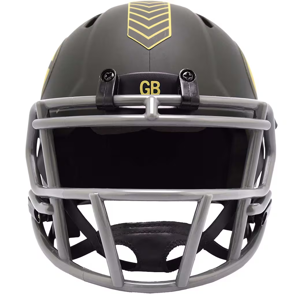 GREEN BAY PACKERS 2025 NFL SALUTE TO SERVICE RIDDELL SPEED MINI HELMET