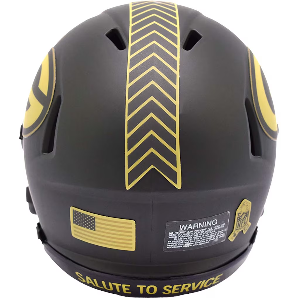 GREEN BAY PACKERS 2025 NFL SALUTE TO SERVICE RIDDELL SPEED MINI HELMET