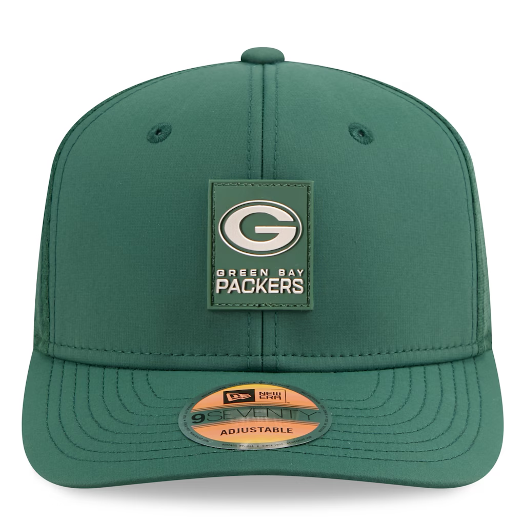 GREEN BAY PACKERS 2025 NFL SIDELINE 9SEVENTY STRETCH-SNAP ADJUSTABLE HAT - GREEN