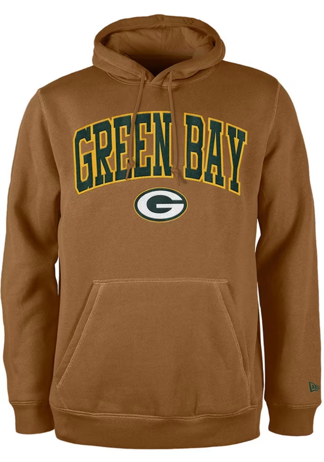 GREEN BAY PACKERS MEN'S COLOR PACK PULLOVER HOODED SWEATSHIRT LIGHT BRONZE