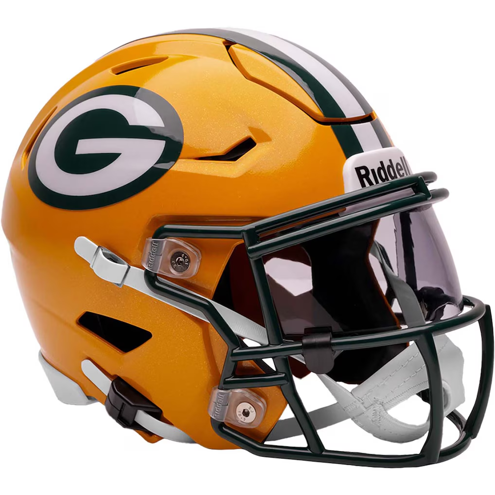 グリーンベイ・パッカーズ Green Bay Packers ヘルメット GREEN BAY PACKERS RIDDELL SPEED FLEX MIDI HELMET – JR'S SPORTS