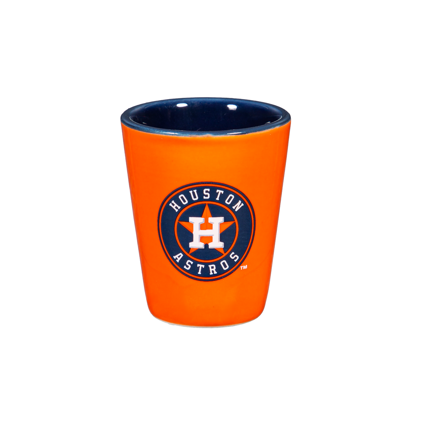 HOUSTON ASTROS 2 OZ. TEAM SHOT GLASS - ORANGE