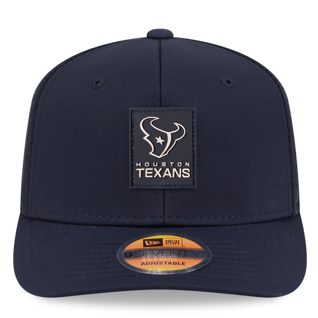 HOUSTON TEXANS 2025 NFL SIDELINE 9SEVENTY STRETCH-SNAP ADJUSTABLE HAT - NAVY