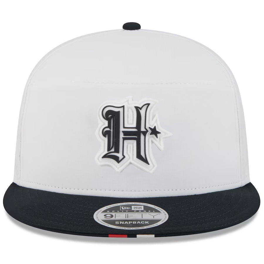 HOUSTON TEXANS 2025 NFL TRAINING CAMP 9FIFTY SPLIT PANEL SNAPBACK HAT - WHITE