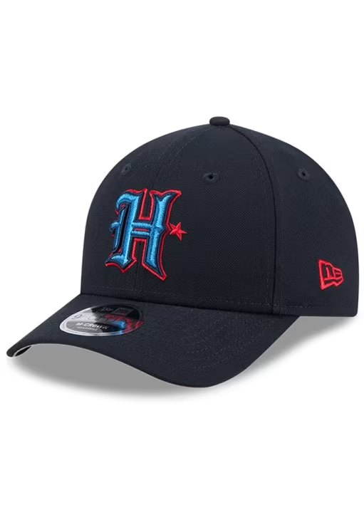 HOUSTON TEXANS TEAM COLLECTION 9FORTY M-CROWN SNAPBACK ADJUSTABLE HAT - NAVY