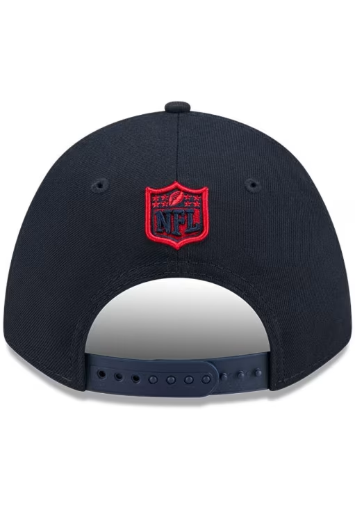 HOUSTON TEXANS TEAM COLLECTION 9FORTY M-CROWN SNAPBACK ADJUSTABLE HAT - NAVY