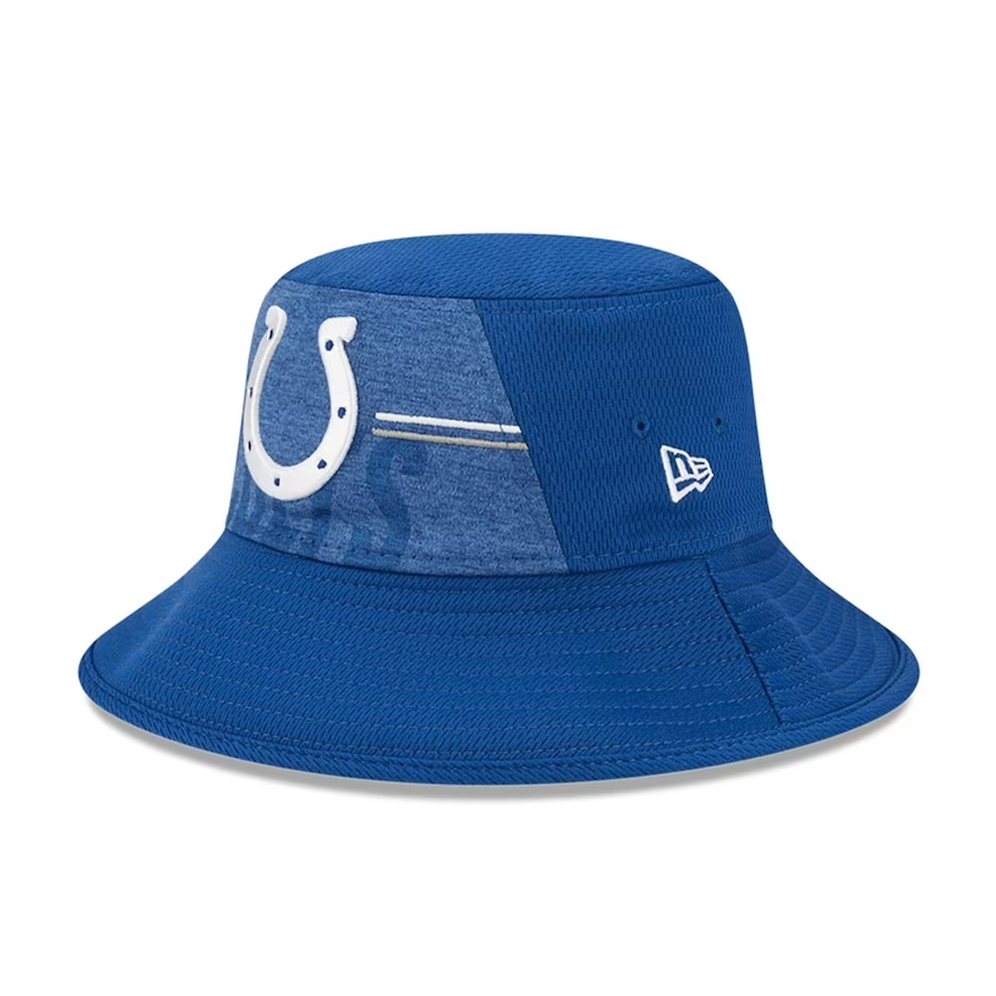 New Era Men s Royal Indianapolis Colts 2023 NFL Training Camp Stretch Bucket Hat Royal
