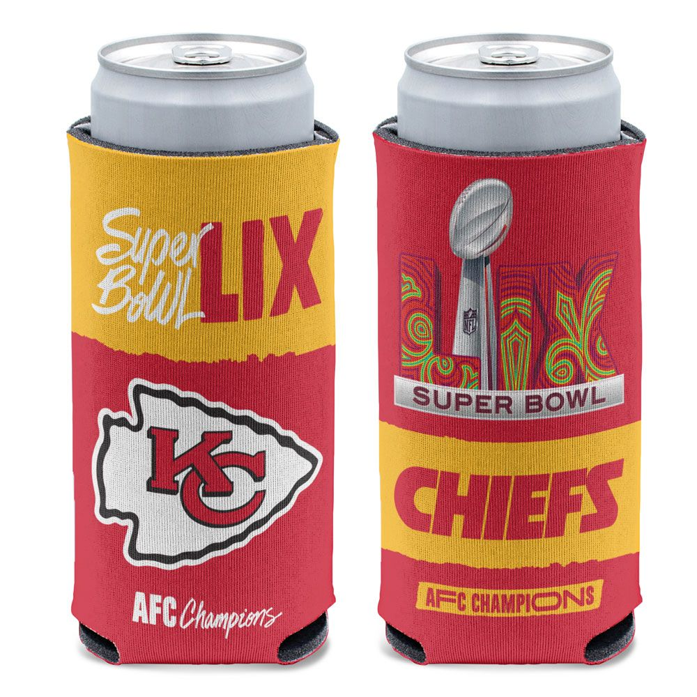 KANSAS CITY CHIEFS 2024 AFC CONFERENCE CHAMPIONS 12 SLIM CAN COOLER