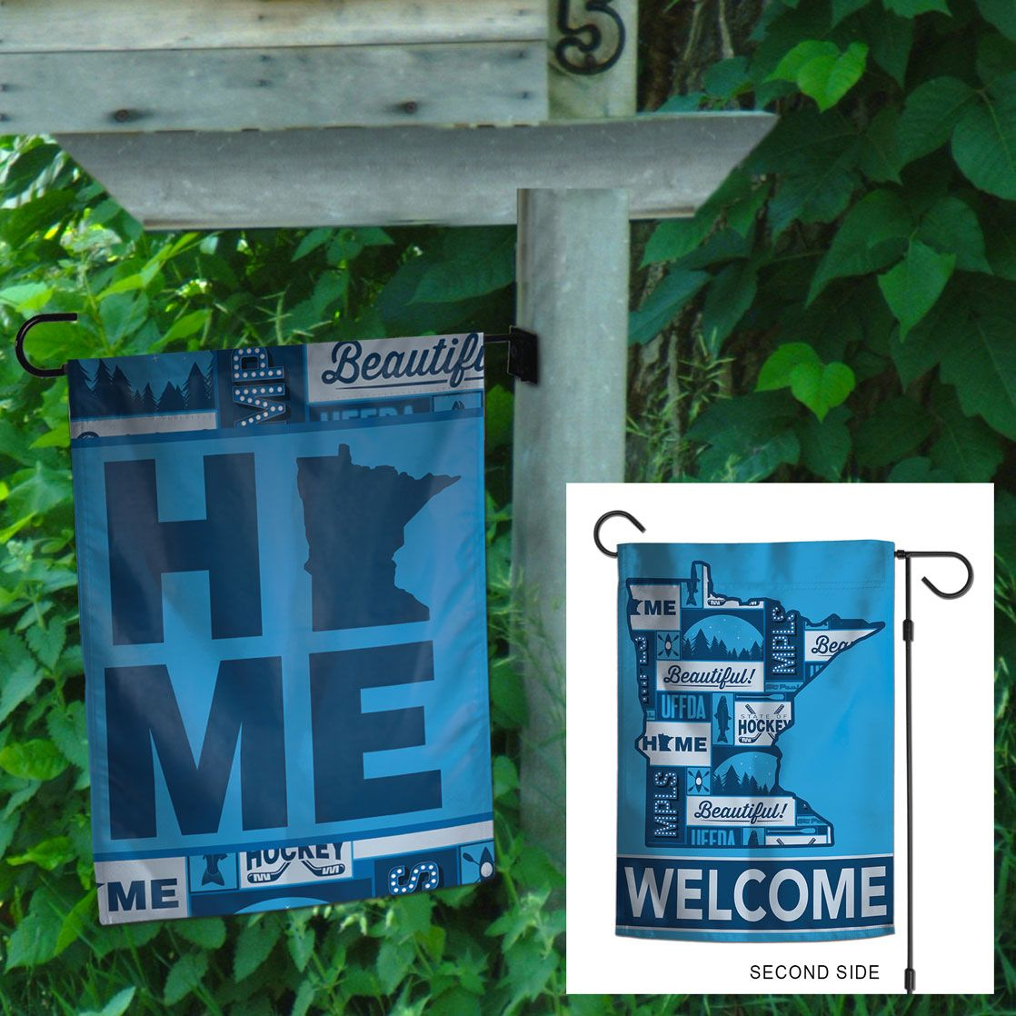 KANSAS CITY CHIEFS 2024 AFC CONFERENCE CHAMPIONS 2-SIDED 12.5" X 18" GARDEN FLAG