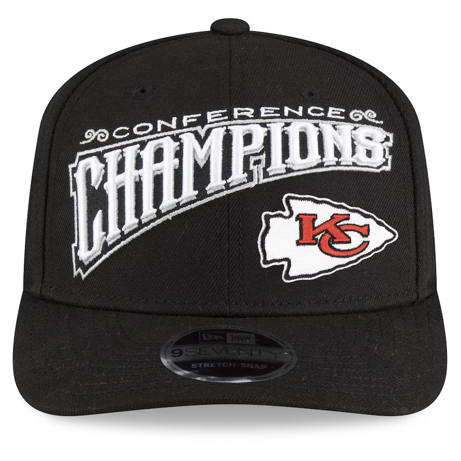 KANSAS CITY CHIEFS 2024 AFC CONFERENCE CHAMPIONS LOCKER ROOM 9SEVENTY SNAPBACK HAT