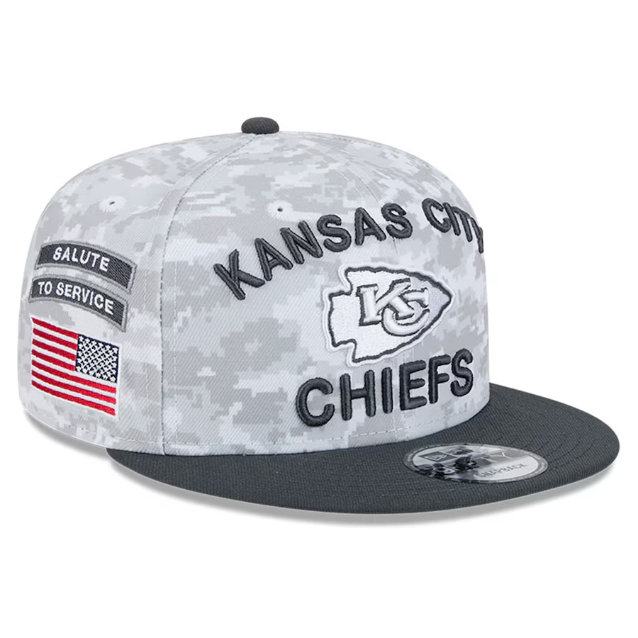 KTZ Kansas City Chiefs Salute To Service 39thirty Cap in Green for KTZ Kansas City Chiefs Salute To Service 39thirty Cap in Green for