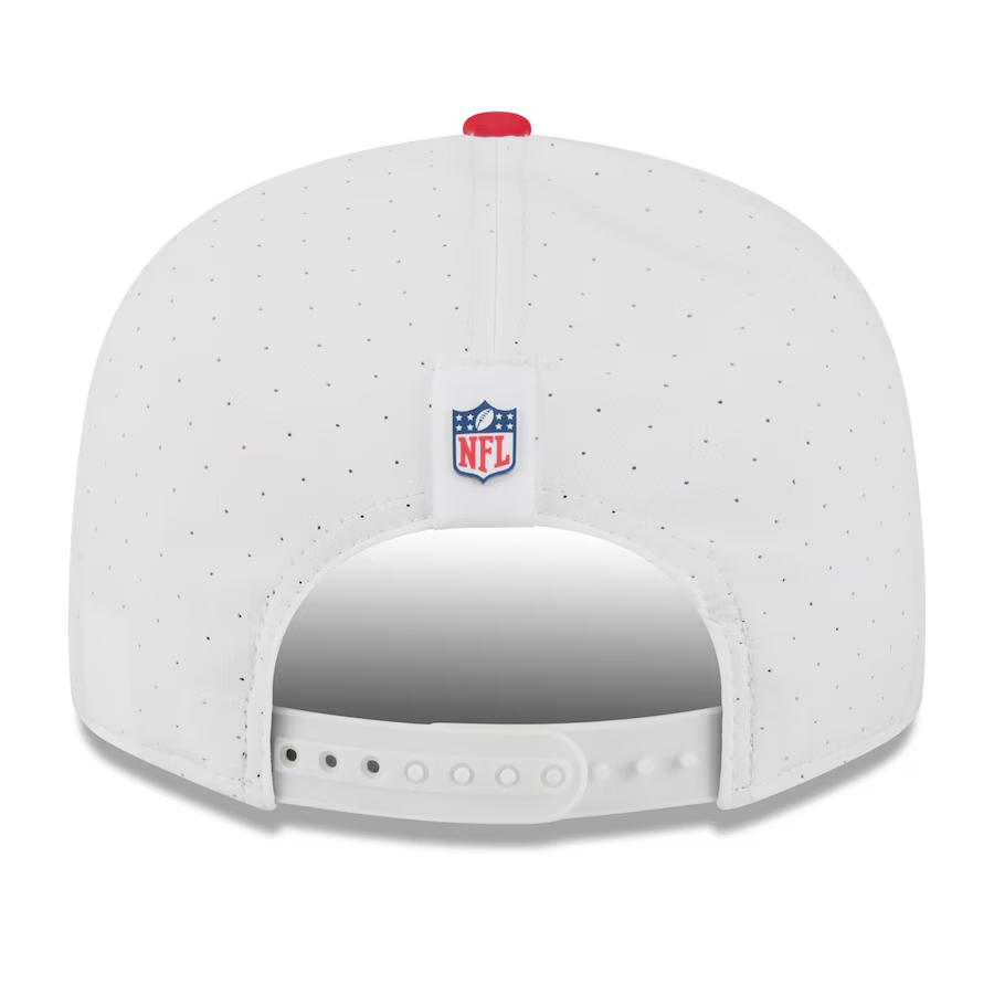 KANSAS CITY CHIEFS 2025 NFL TRAINING CAMP 9FIFTY SPLIT PANEL SNAPBACK HAT - WHITE